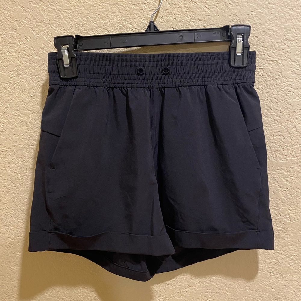Lululemon Cuffed Black Shorts